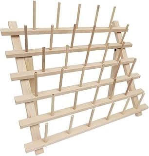 2-33 Spool Wood Thread Rack Holds 66 Spools