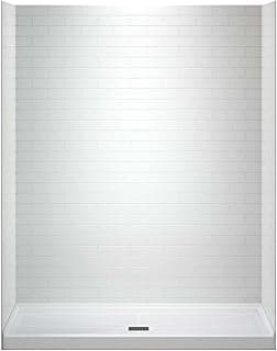 WOODBRIDGE Alcove Shower Combo SWP603675-1-SU-H+SBR6036-1000C-MB 60x36x75
