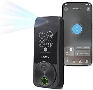 Lockly Visage Zeno PGK728WRHKMB Smart Deadbolt Lock