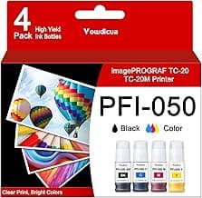 Vowdicua PFI-050 Ink Refill 4-Pack