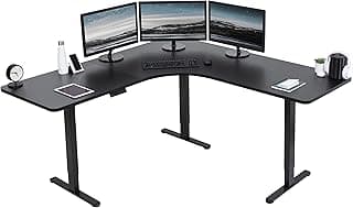 VIVO Electric L-Shape Standing Desk DESK-KIT-E3CB2