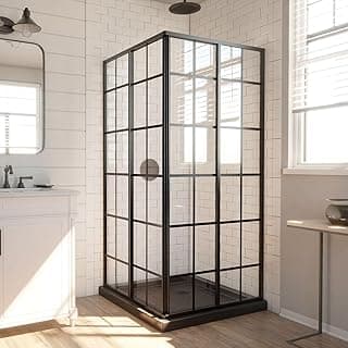 DreamLine French Corner 36x36x74.75 Sliding Shower Enclosure DL-6789-09