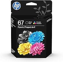 HP 67 Black Tri-Color Ink Cartridges 3YP29AN 2-Pack