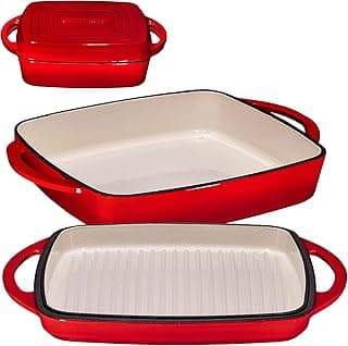 Bruntmor Square Enameled Cast Iron Dutch Oven BR-AZ946