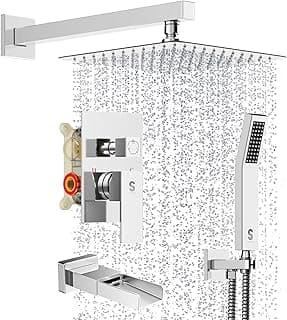 SR SUN RISE 10 Inch Bathtub Faucet Shower System SRSH-TS1203N