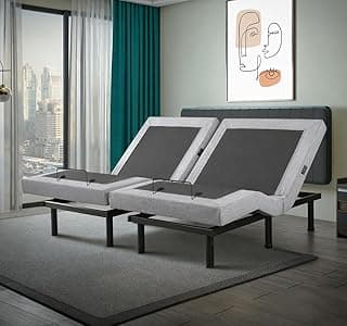 Irvine Home Collection Split King Adjustable Bed Base
