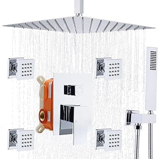 Enga 12 Inch Ceiling Mount Shower System E-2BS-YP