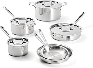 All-Clad D5 Stainless Steel 10 Piece Cookware Set
