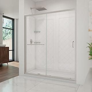 DreamLine Infinity-Z DL-6117L-04CL 32x60x76 inch Sliding Shower Door