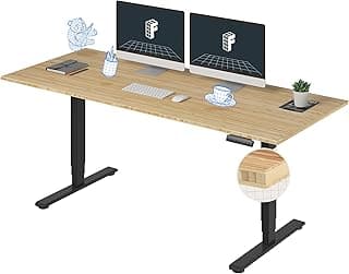 FlexiSpot E6 Bamboo 72x30 3-Stage Dual Motor Standing Desk