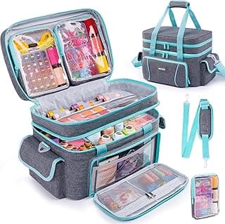 AMOIGEE Double-Layer Sewing Storage Bag B0FD9ZS3BT