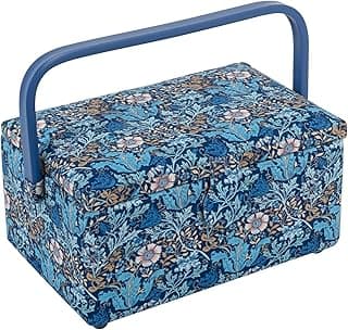 Hobby Gift Medium Sewing Box Woodblock Floral