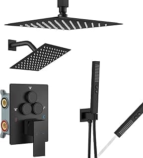 Aolemi Ceiling Mount Shower Faucet Set B0DM1RS3P6