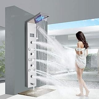 FUZMONOERE Contemporary Shower Panel Tower System 99D-LFT8011