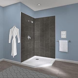 Miseno MSW784242 42x42x78 inch Two Panel Corner Shower Wall Kit