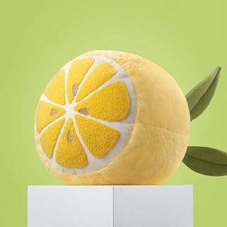 Phantoscope Throw Pillow Lemon Shaped 10 x 11.5 inch