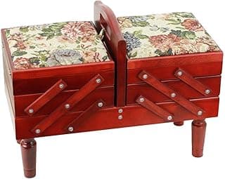 3-Tier Wooden Sewing Caddy 18.5x8.75x14 inch