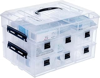 MyGift Plastic Storage Organizer HOM3054BLK