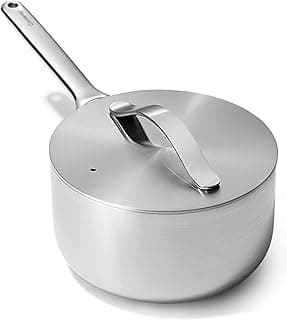 Caraway Stainless Steel Sauce Pan 3 Qt