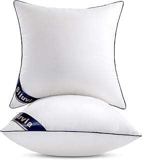 Siluvia Throw Pillow Inserts STPI001 18x18 Inch 2 Pack