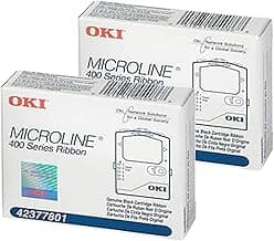 OKI MICROLINE 42377801 Self-Inking Black Ribbon 2-Pack