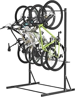 FAHKNS Freestanding Bike Storage Rack 5 Bike 400 lb