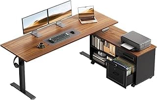 OffiGo 55 Inch L Shaped Electric Standing Desk