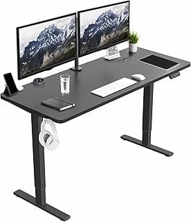 VIVO Electric Standing Desk DESK-KIT-1B6B 60x24 inch