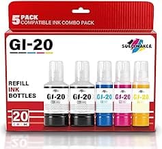 SUBLIMAKER GI-20 Ink Refill Bottles 5 Pack