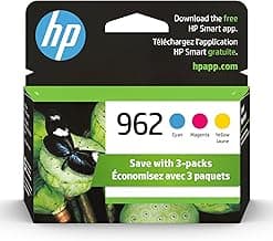 HP 962 Cyan Magenta Yellow Ink Cartridges 3YP00AN