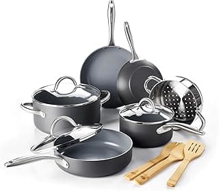GreenPan Lima 12 Piece Ceramic Nonstick Cookware Set