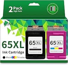 TEINO Ink Cartridge 65XL Black Tri-Color 2 Pack