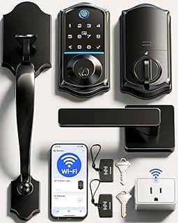 Veise Wi-Fi Smart Fingerprint Deadbolt Lock VE017G-H