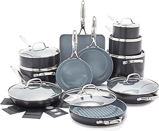 GreenPan Valencia Pro 22 Piece Ceramic Nonstick Cookware Set