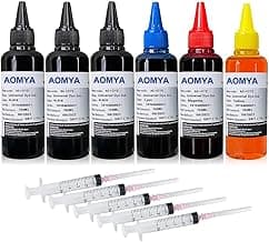 Aomya Universal Dye Ink Refill Kit 3BK C M Y