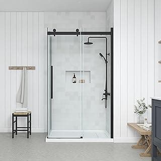 OVE Decors Bel 48x81 Shower Kit 15SKA-BELS48-BLKWM