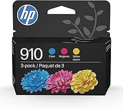 HP 910 Cyan Magenta Yellow Ink Cartridges 3-Pack 3YN97AN