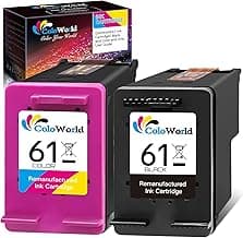 ColoWorld HP 61 Ink Cartridge Combo Pack