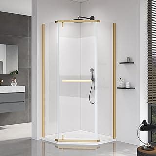 GOBESTRY 36x36x72 Neo-Angle Shower Door with Pan