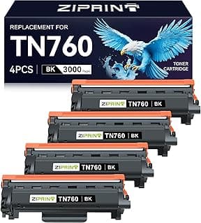 ZIPRINT TN760 Toner Cartridge 4 Pack