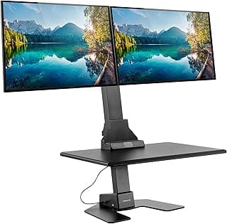 Mount-It! Double Monitor Electric Standing Desk Converter MI-7952