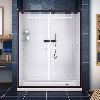 DreamLine Infinity-Z 34x60x76 Semi-Frameless Sliding Shower Door