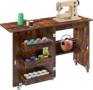 VIVOHOME Sewing Table VH1080-BR