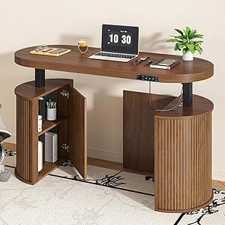 Xyulmeo Standing Desk JKLYX-25051401-Walnut 55 x 22 inch