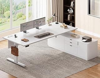 SEDETA Executive L Shaped Electric Standing Desk 71 inch