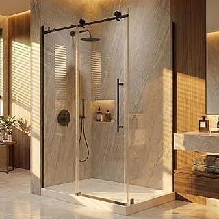 YUGA Hompack 48W x 32D x 72H Corner Shower Enclosure Model Corner Shower Enclosure