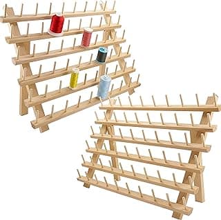 New Brothread Wooden Thread Rack 2x60 Spools