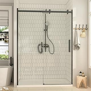 Hasipu Frameless Shower Door 44-48x72 inch