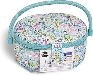Dritz Filled Embroidery Basket 9.25 x 7.25 x 4.5 inch